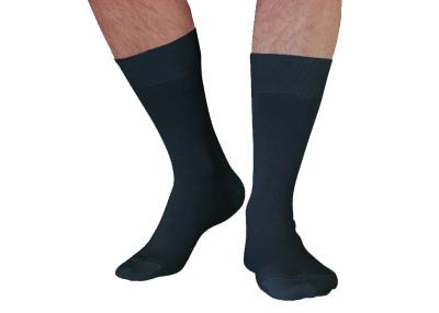 Chaussettes 100% fil d'�cosse coloris jean