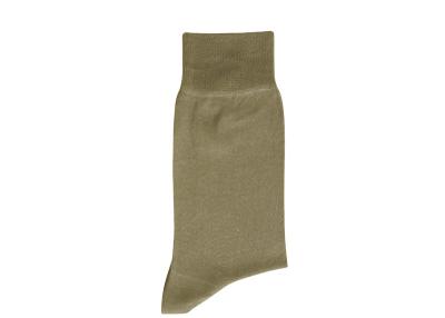 Chaussettes 100% fil d'�cosse coloris kaki clair