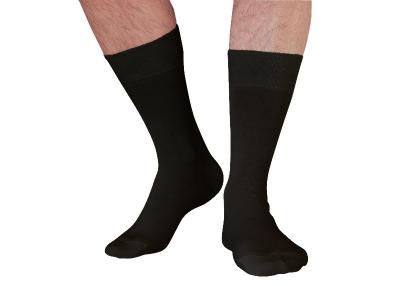 Chaussettes 100% fil d'�cosse coloris noir