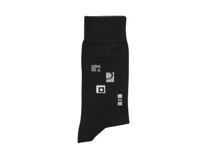 Chaussettes 3 rectangles coloris noir