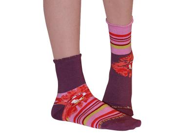 Chaussettes Floricole coloris violet