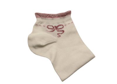 Chaussettes noeud coloris nature