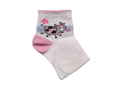 Chaussettes vache FIONA coloris blanc